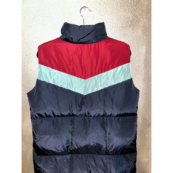 Sundance Dottie Retro Duck Down 80s 90s ColorBlock Puffer Long - Picture 7 of 10